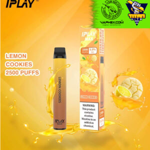 iplay max lemon cookies 2500 puffs