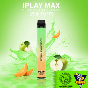 iplay max sour apple melon 2500 puffs