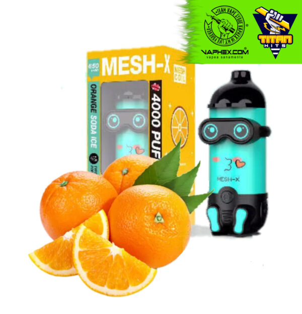 mesh orange soda ice 4000 puffs