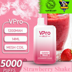 vpro jelly strawberry shake 5000 Puffs