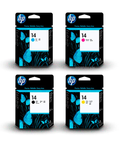 Cartucho Cabezal Hp 14 C4920a Printhead 4 Colores Sin Caja Tienda