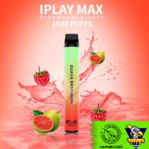 iplay max guava raspberry 2500 puffs