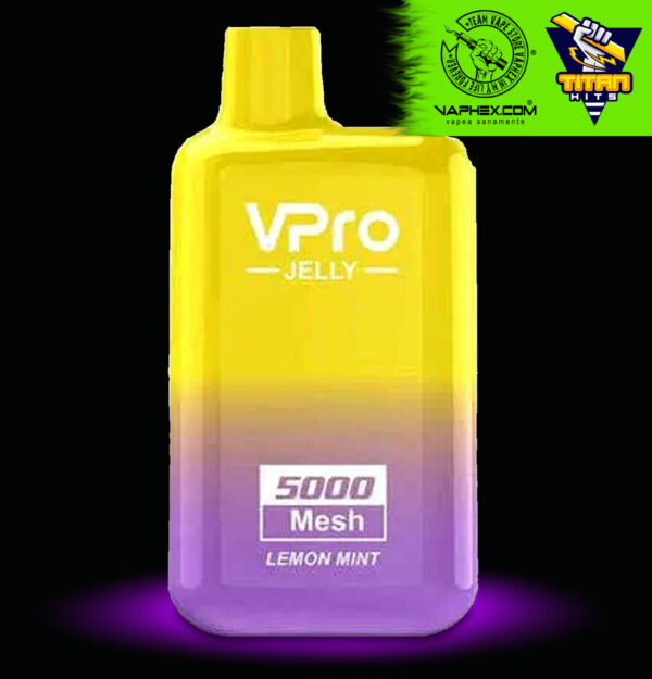 vpro jelly lemon mint 5000 puffs